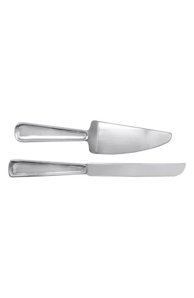 Mariposa Signature Cake Server In Silver