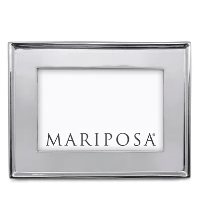 Mariposa Signature Engravable Frame, 4 X 6 In Silver