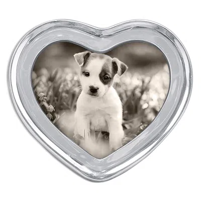 Mariposa Signature Heart Picture Frame, 4 X 6 In Silver