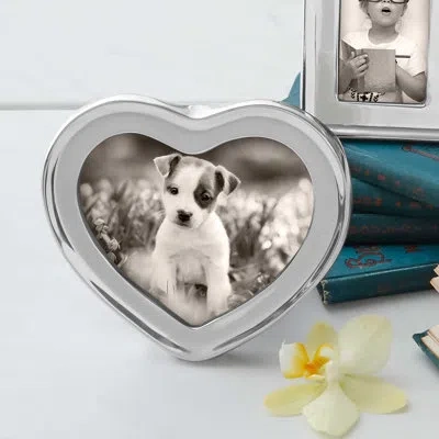 Mariposa Signature Heart Picture Frame In Silver