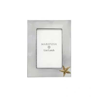 Mariposa Starfish 4x6 Engravable Frame In Silver