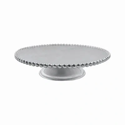 Mariposa String Of Pearls Cake Stand In Silver