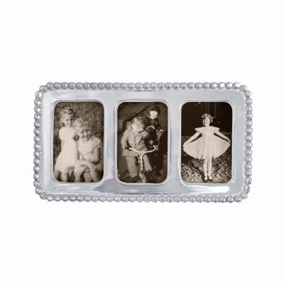 Mariposa String Of Pearls Collage Picture Frame In Silver