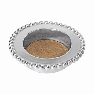 Mariposa String Of Pearls Wine Coaster In Silver