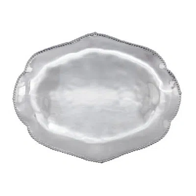 Mariposa Sueno Oval Server In Silver