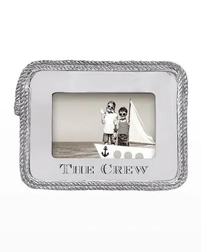 Mariposa The Crew Rope Statement Frame, 4" X 6" In Gray