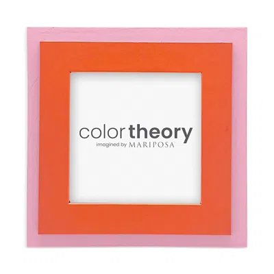 Mariposa Tiered Tangerine And Pink Frame, 4 X 4