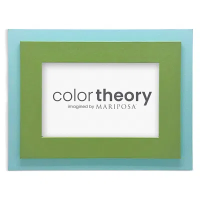 Mariposa Tiered Tangerine And Pink Frame, 4 X 6 In Green