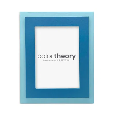 Mariposa Tiered Tangerine And Pink Frame, 5 X 7 In Blue