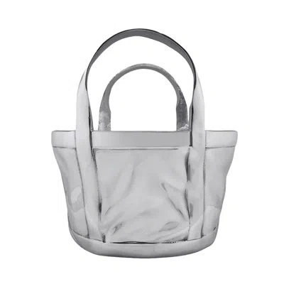 Mariposa Tote Bag Wine Bucket In Silver