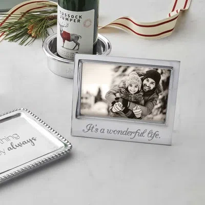 Mariposa Traditions It's A Wonderful Life Signature Picture Frame In Silver