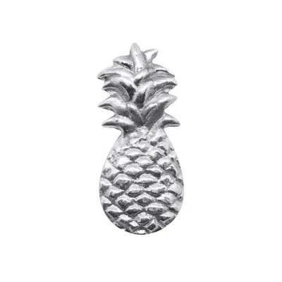 Mariposa Tropical Pineapple Napkin Weight In Silver