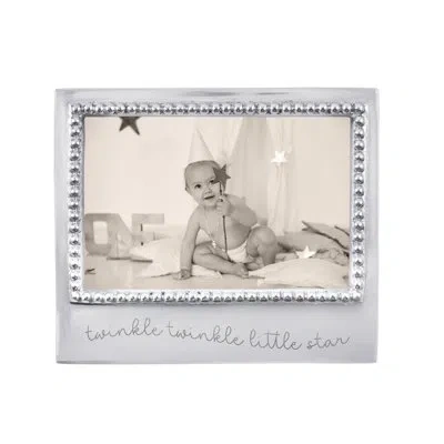 Mariposa Twinkle Twinkle Little Star Beaded 4x6 Frame In White