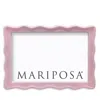 Mariposa Wavy Enamel Frame, 4" X 6" In Pink