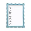 Mariposa Wavy Picture Frame In Aqua