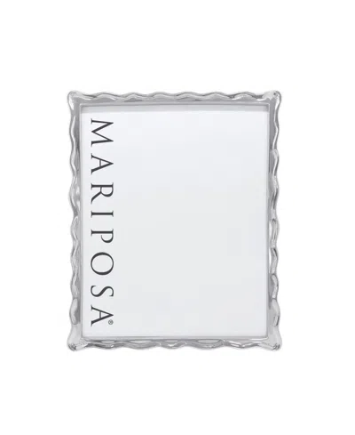 Mariposa Wavy Aluminum Photo Frame, 8" X 10" In Gray