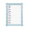 Mariposa Wavy Picture Frame In Dusty Blue
