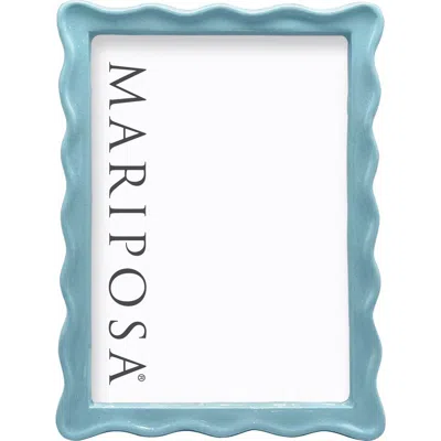 Mariposa Wavy Picture Frame In Blue
