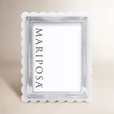 Mariposa Welcome Home Metal Picture Frame In White