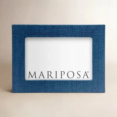 Mariposa Welcome Home Picture Frame In Indigo