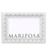 Mariposa White Acrylic Double Scallop Frame, 4 X 6 In White
