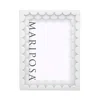 Mariposa Double Scallop Picture Frame In White