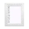 Mariposa Double Scallop Picture Frame In White