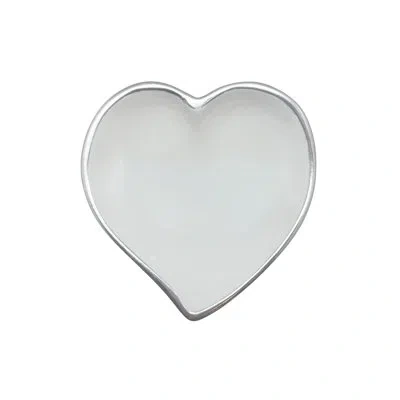 Mariposa White Heart Trinket Dish