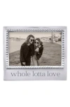 Mariposa Whole Lotta Love Beaded Picture Frame In Silver