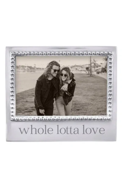 Mariposa Whole Lotta Love Beaded Picture Frame In Silver