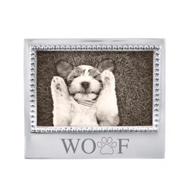 Mariposa Woof Beaded 4x6 Frame _x000d_ In Silver