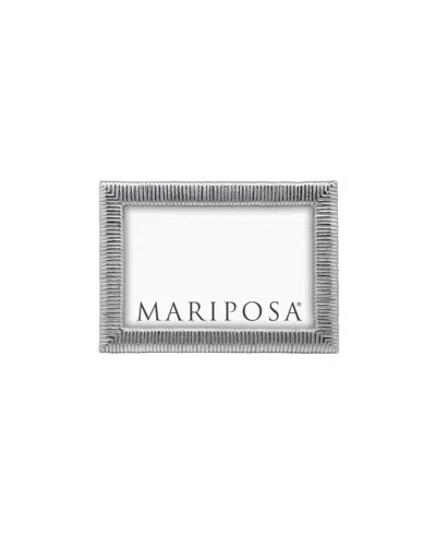 Mariposa Woven Aluminum Frame, 4" X 6" In Gray