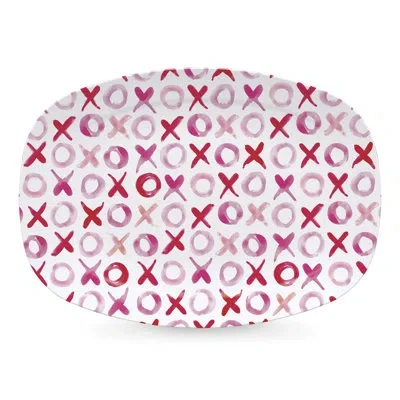 Mariposa Xoxo Platter In Red