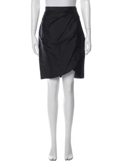 Pre-owned Marisa Baratelli Silk Knee-length Skirt In Black