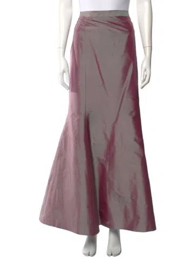 Pre-owned Marisa Baratelli Silk Long Skirt In Pink