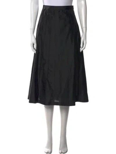 Pre-owned Marisa Baratelli Silk Midi Length Skirt In Black
