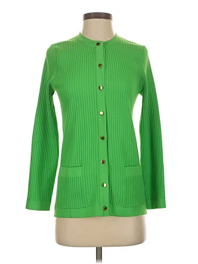 Pre-owned Marisa Christina Cardigan Sweater In Green