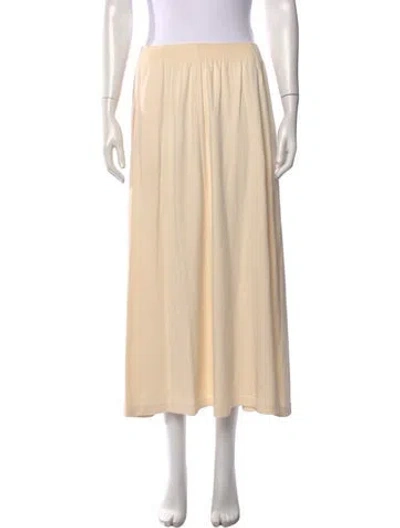 Pre-owned Marisa Christina Long Skirt In Neutrals