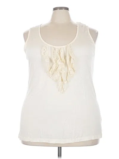 Pre-owned Marisa Christina Sleeveless Blouse In Ivory
