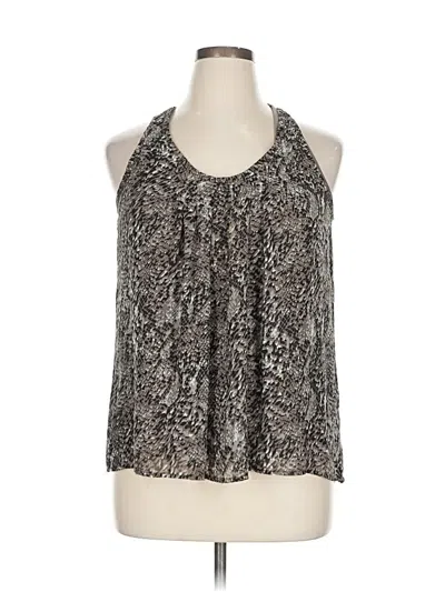 Pre-owned Marisa Christina Sleeveless Blouse In Silver