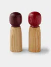 Marisa Klaster Hand-turned Wood Salt And Pepper Grinders (set Of 2) In Multi