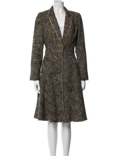 Pre-owned Marisa Minicucci Virgin Wool Tweed Pattern Skirt Suit In Multi