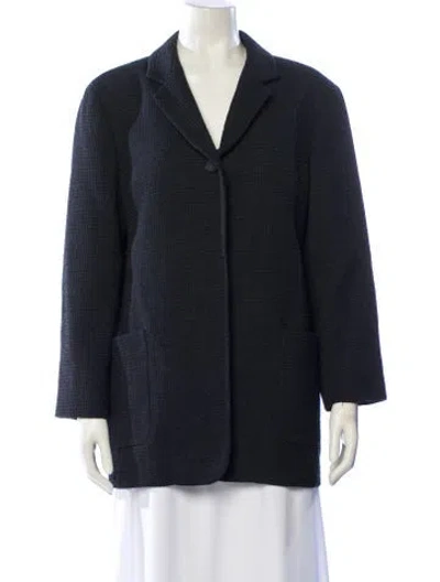 Pre-owned Marisa Minicucci Wool Blazer In Blue