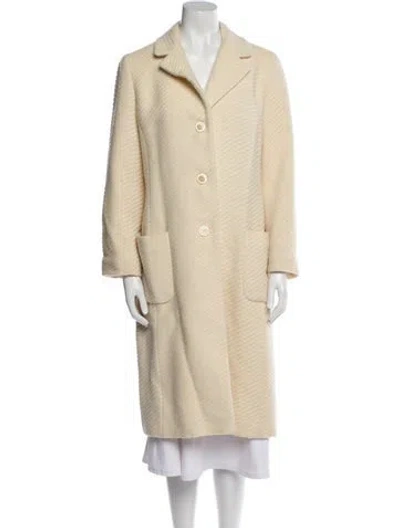 Pre-owned Marisa Minicucci Wool Coat In Neutral