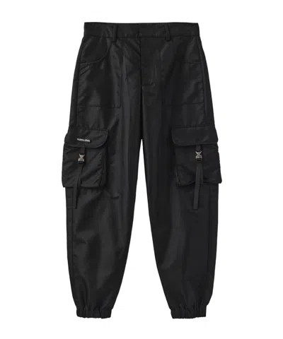Marissa Chiara Belt Loop Casual Pants In Black