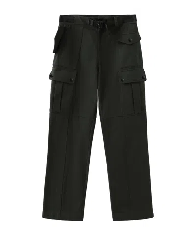 Marissa Chiara Belt Loop Casual Pants In Green