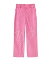 Marissa Chiara Belt Loop Casual Pants In Pink