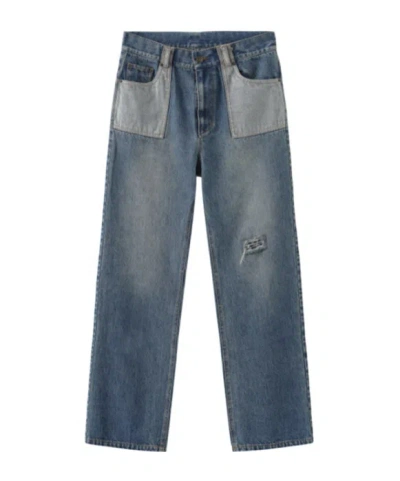 Marissa Chiara Belt Loop Jeans In Blue