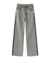 Marissa Chiara Belt Loop Jeans In Gray