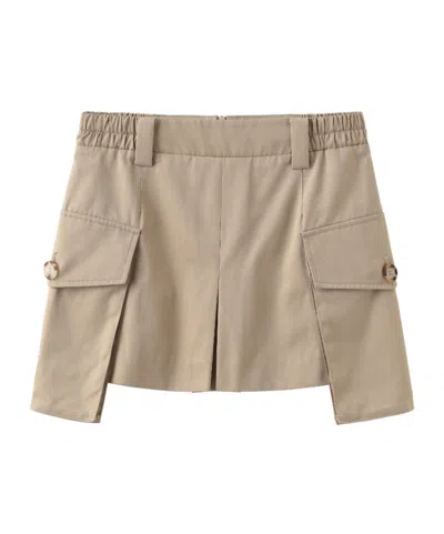 Marissa Chiara Belt Loop Skirt In Brown